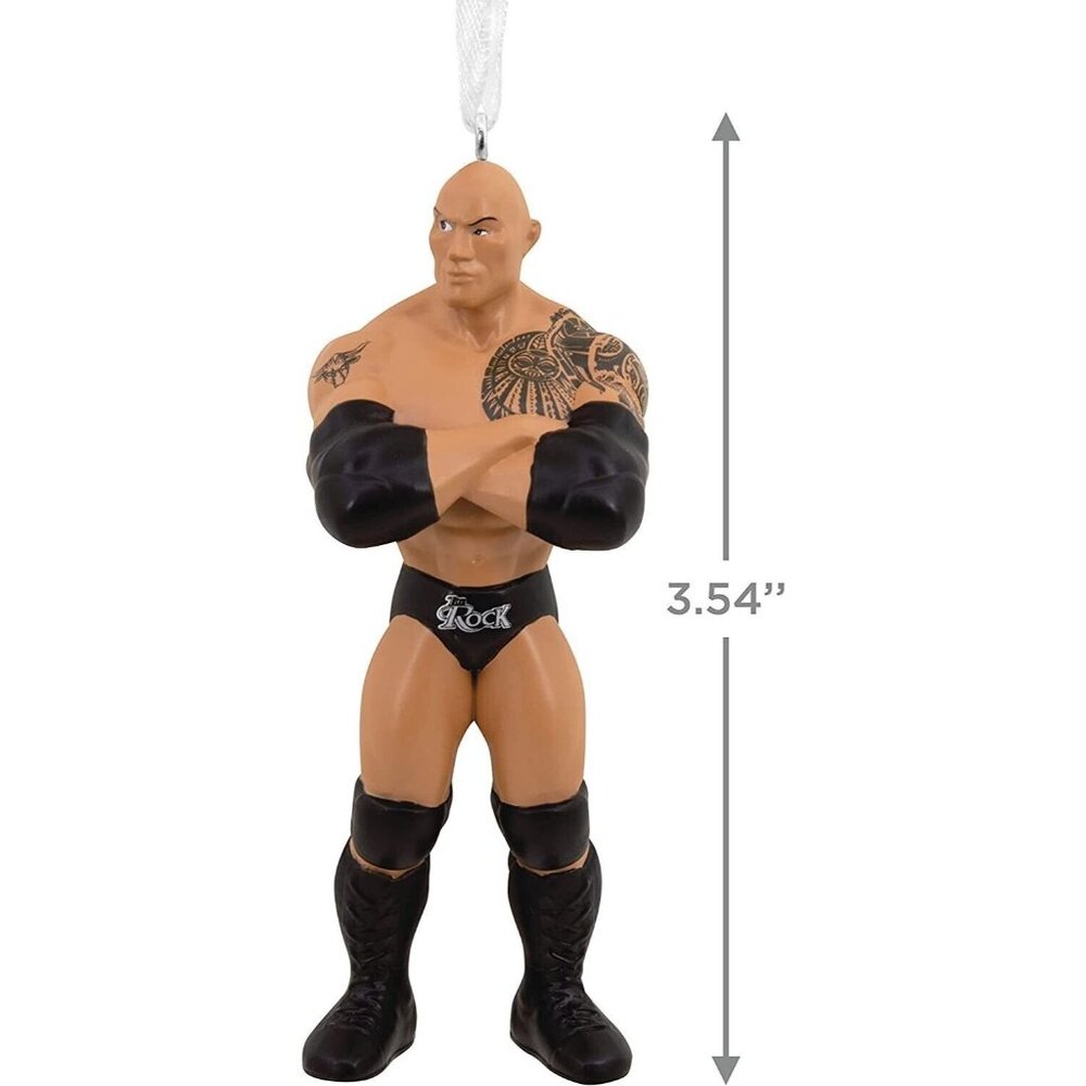 Dwayne "The Rock" Johnson 2022 Hallmark Ornament  WWE New In Box Christmas - Picture 2 of 6